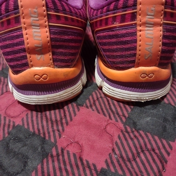 Salming women's shoes sneakers sz 8.5 gently used athletic pink - Picture 3 of 6